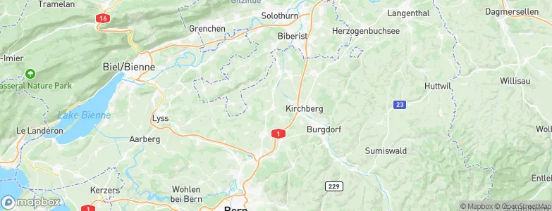 Fraubrunnen, Switzerland Map