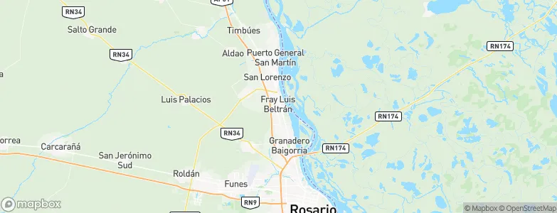 Fray Luis A. Beltrán, Argentina Map