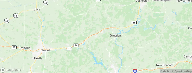 Frazeysburg, United States Map
