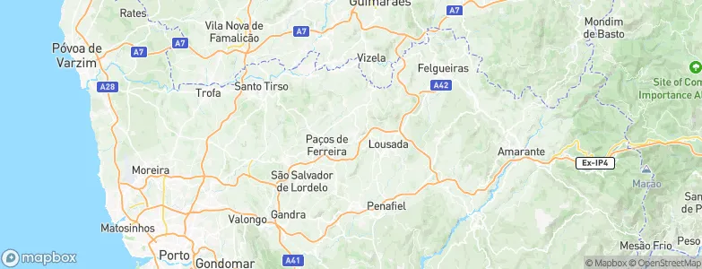 Freamunde, Portugal Map