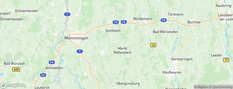 Frechenrieden, Germany Map
