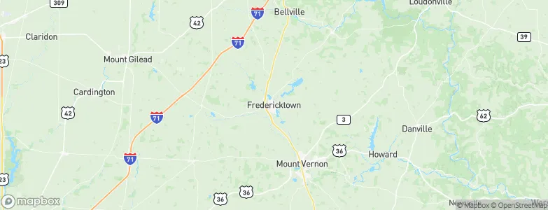 Fredericktown, United States Map