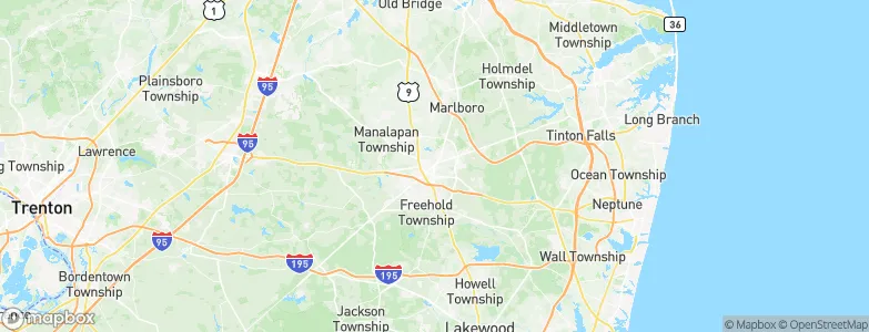 Freehold, United States Map