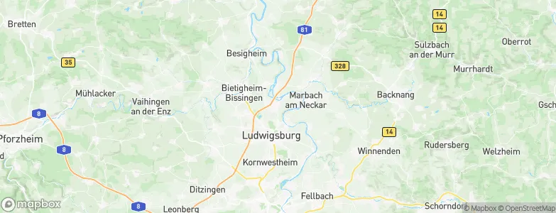 Freiberg am Neckar, Germany Map