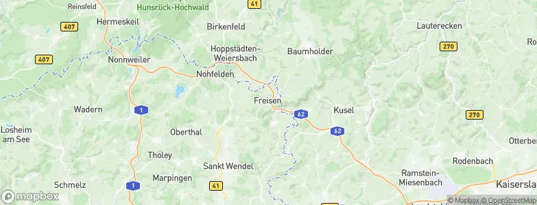 Freisen, Germany Map