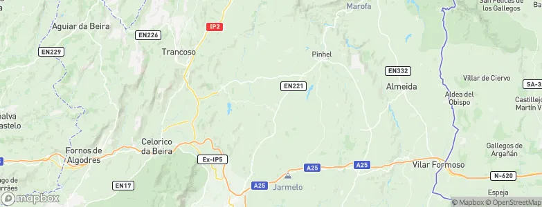 Freixedas, Portugal Map
