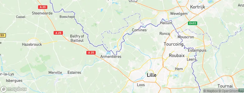 Frelinghien, France Map