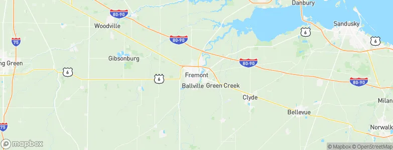 Fremont, United States Map