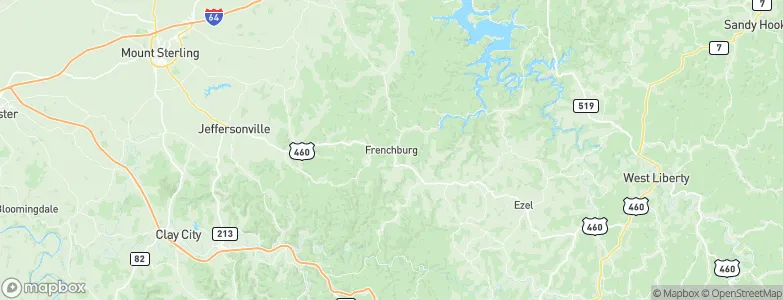 Frenchburg, United States Map