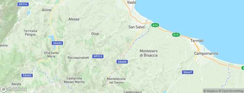 Fresagrandinaria, Italy Map