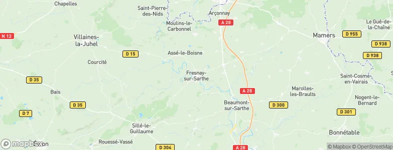 Fresnay-sur-Sarthe, France Map