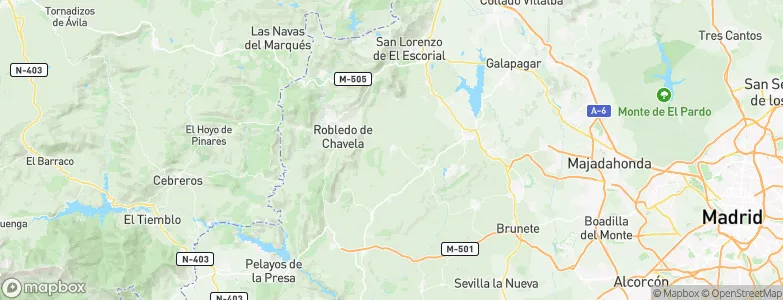Fresnedillas, Spain Map