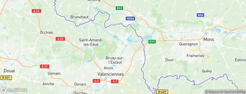 Fresnes-sur-Escaut, France Map
