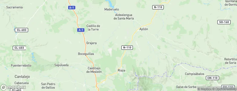 Fresno de Cantespino, Spain Map