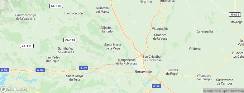 Fresno de la Polvorosa, Spain Map