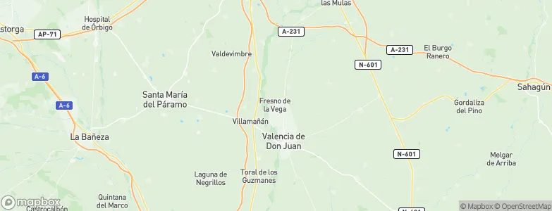 Fresno de la Vega, Spain Map