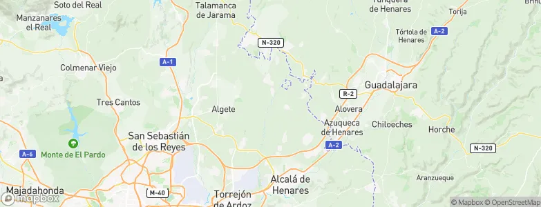 Fresno de Torote, Spain Map
