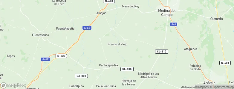Fresno El Viejo, Spain Map