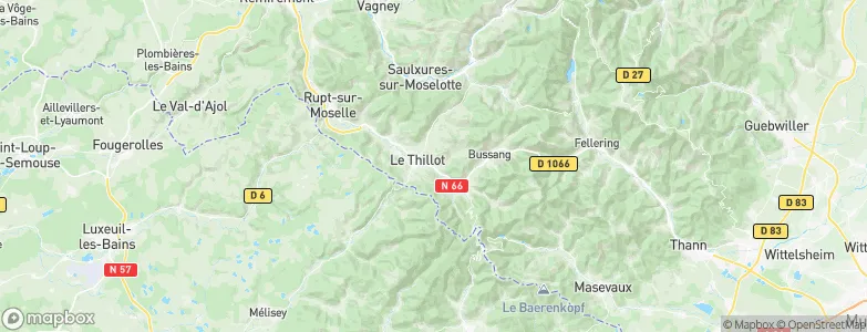 Fresse-sur-Moselle, France Map