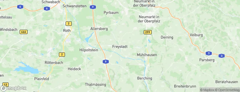 Freystadt, Germany Map