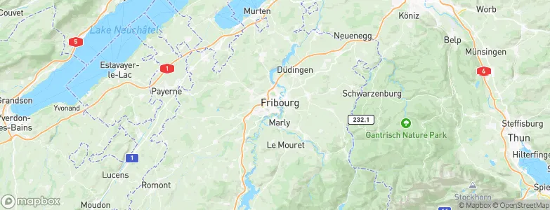Fribourg, Switzerland Map