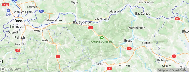Frick, Switzerland Map