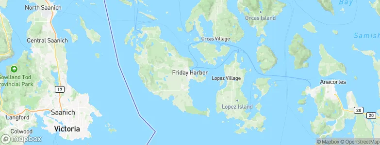Friday Harbor, United States Map