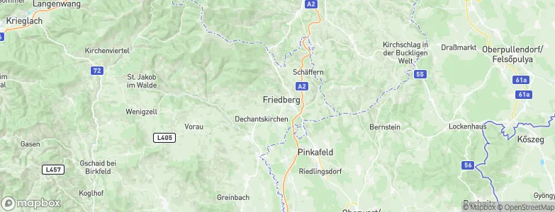Friedberg, Austria Map