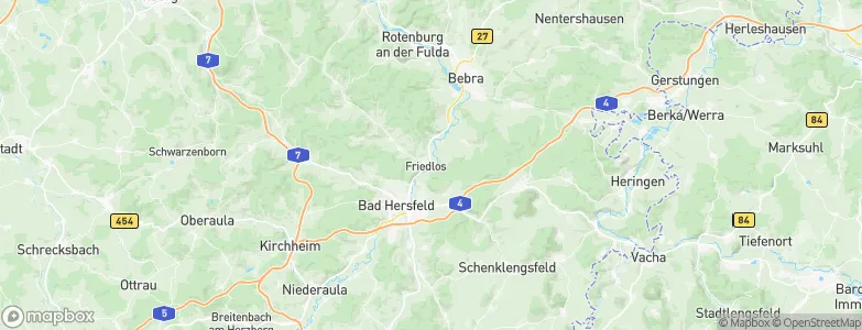 Friedlos, Germany Map