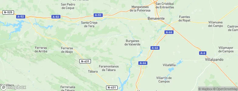 Friera de Valverde, Spain Map