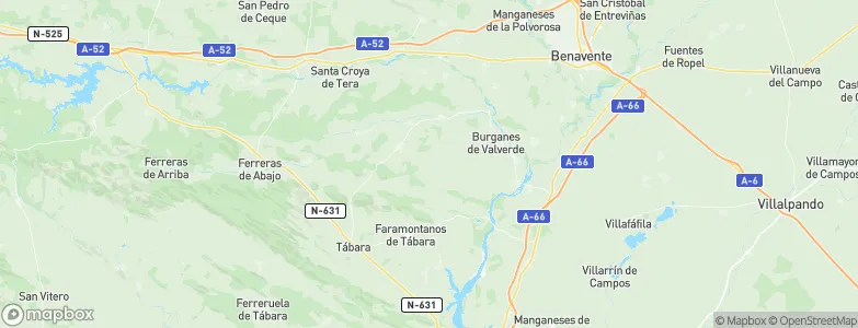 Friera de Valverde, Spain Map
