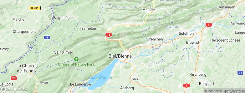 Frinvillier, Switzerland Map