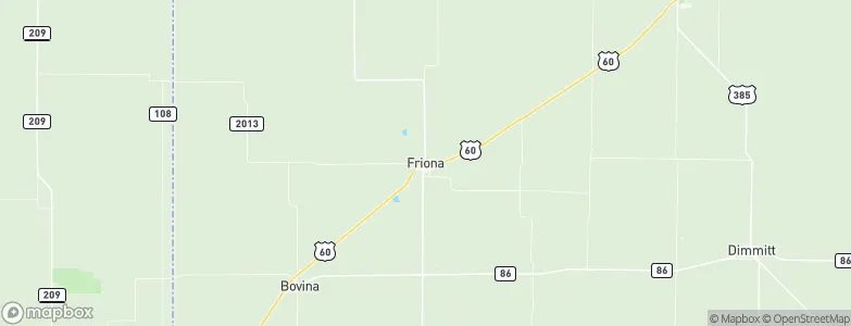 Friona, United States Map