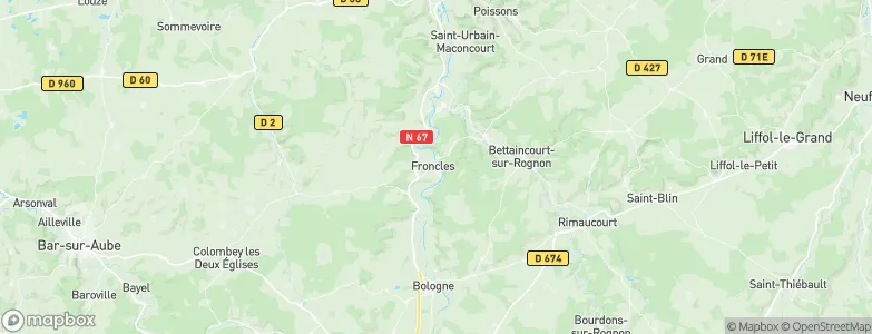 Froncles, France Map