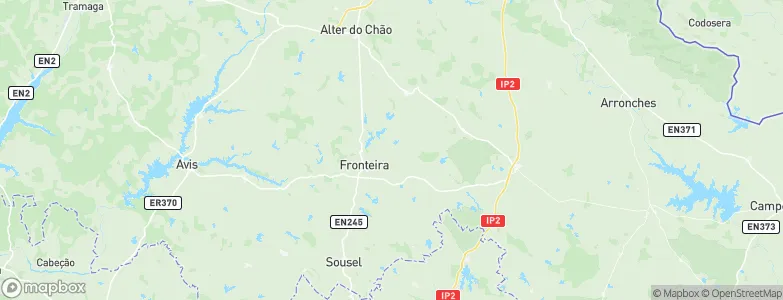 Fronteira Municipality, Portugal Map
