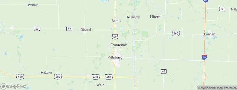 Frontenac, United States Map