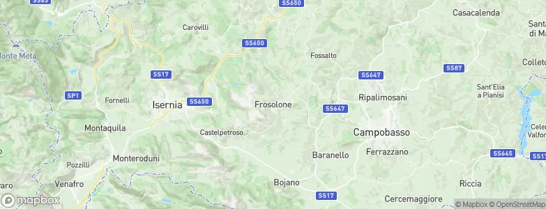 Frosolone, Italy Map