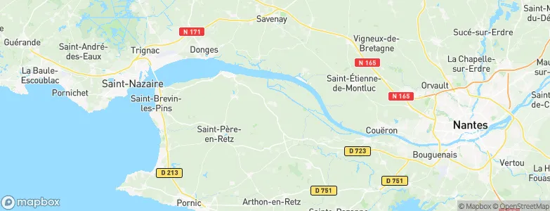 Frossay, France Map