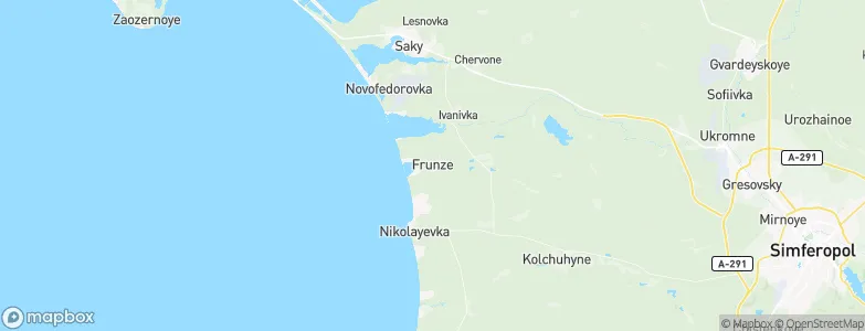 Frunze, Ukraine Map