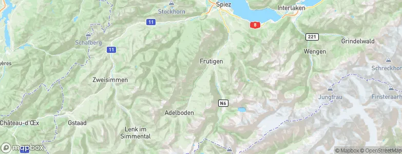 Frutigen, Switzerland Map