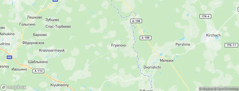 Fryanovo, Russia Map