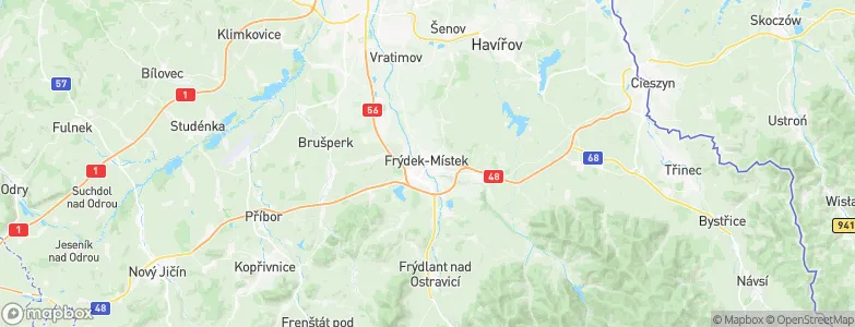 Frýdek-Místek, Czechia Map