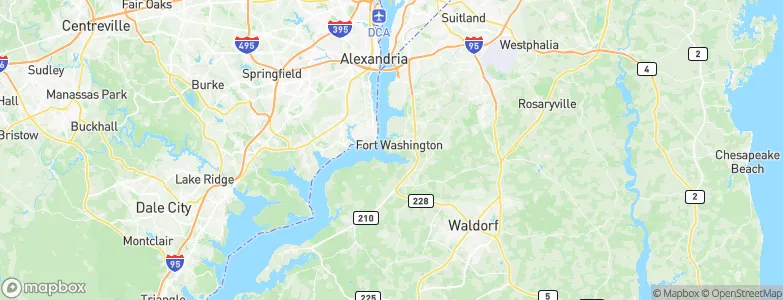 Ft. Washington, United States Map