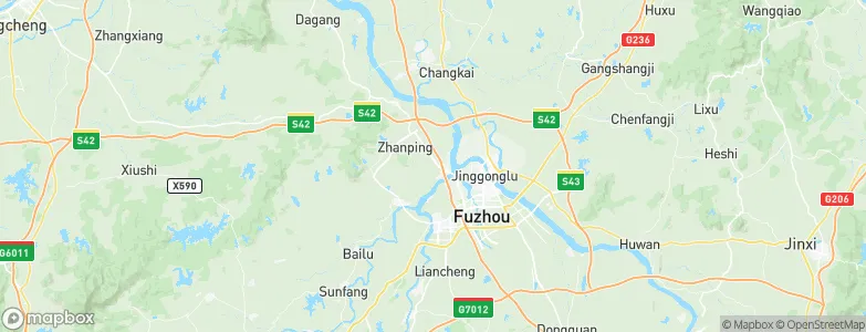 Fubei, China Map