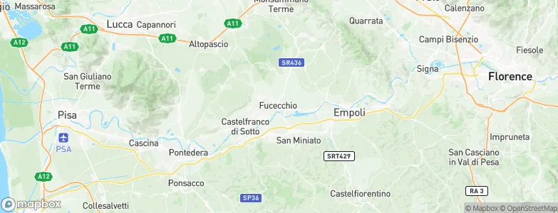 Fucecchio, Italy Map