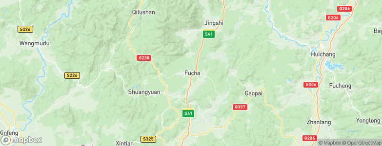Fucha, China Map