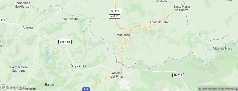Fuencaliente de Medina, Spain Map