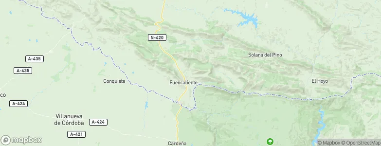 Fuencaliente, Spain Map