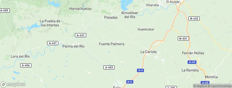 Fuente Palmera, Spain Map