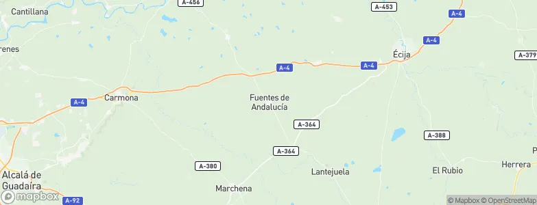 Fuentes de Andalucía, Spain Map